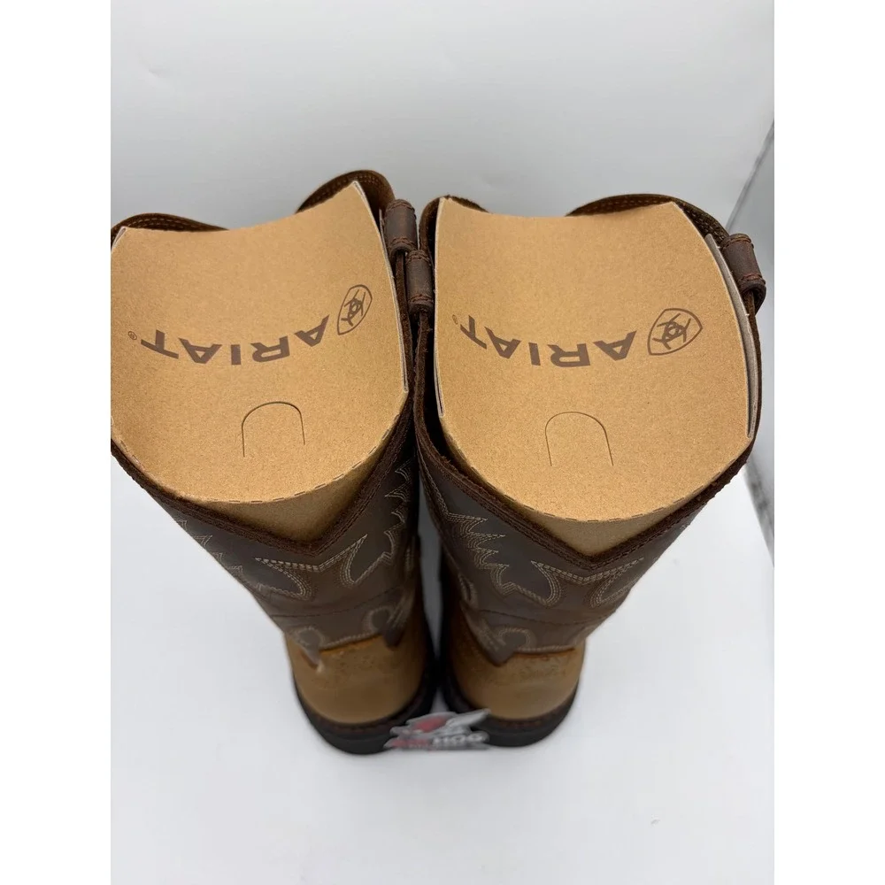 Ariat Sierra Steel Toe Work Boots Aged Bark Square Toe 10010134 Men 11.5 EE wide